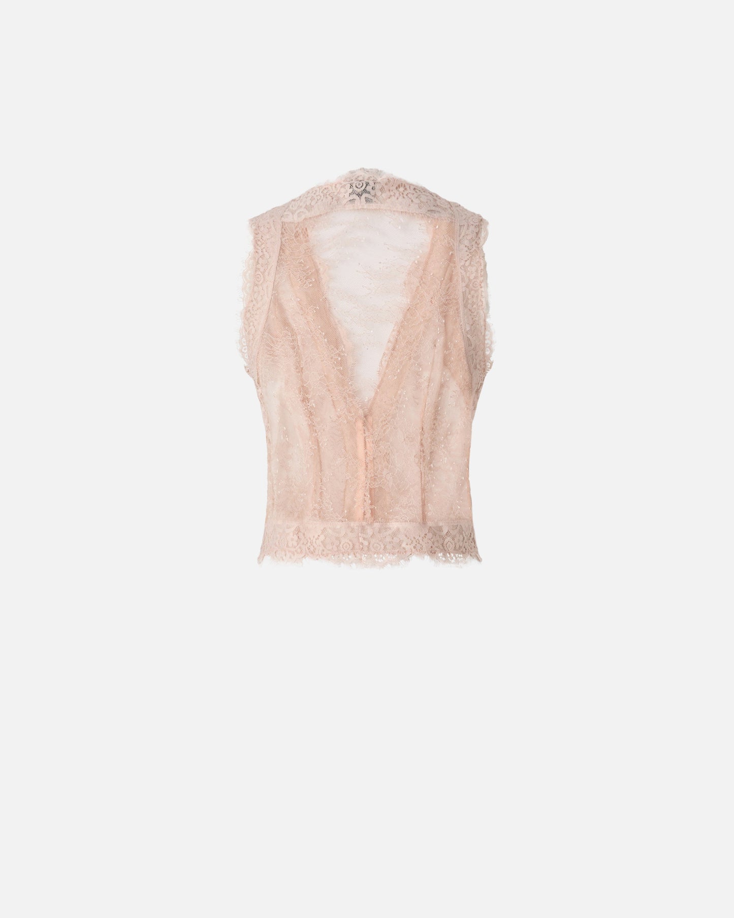 Valenciennes lace vest