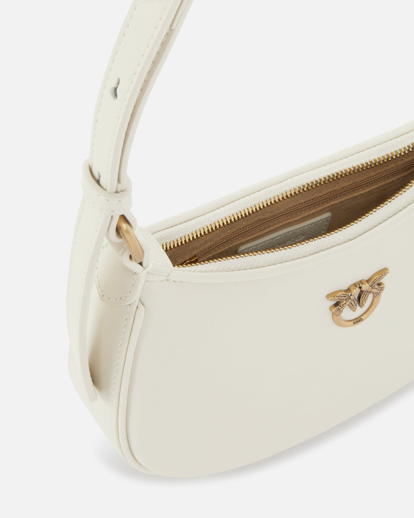 Half Moon baby leather shoulder bag