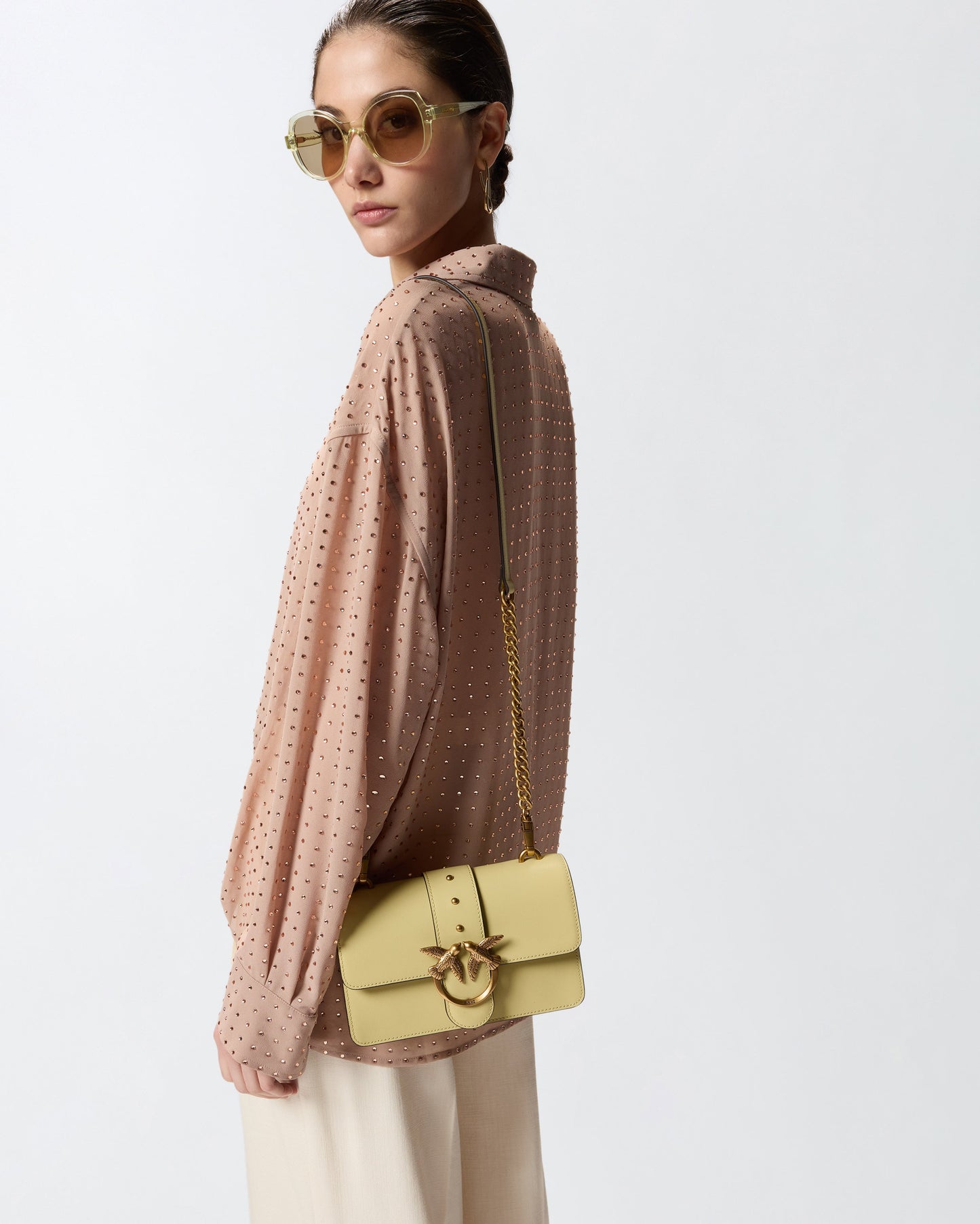 Love Bag One small crossbody bag in leather
