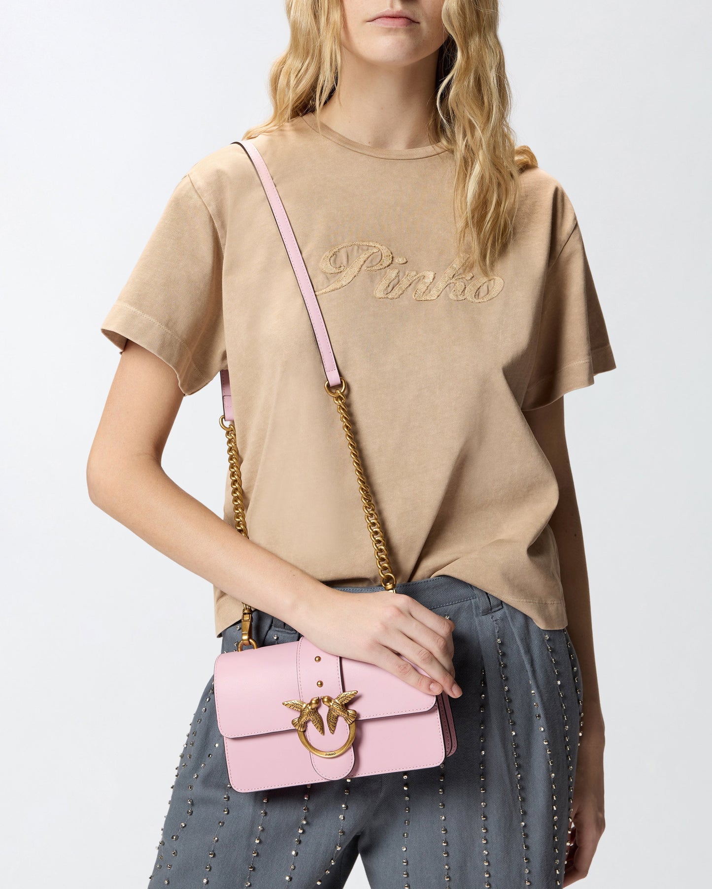Love Bag One small crossbody bag in leather