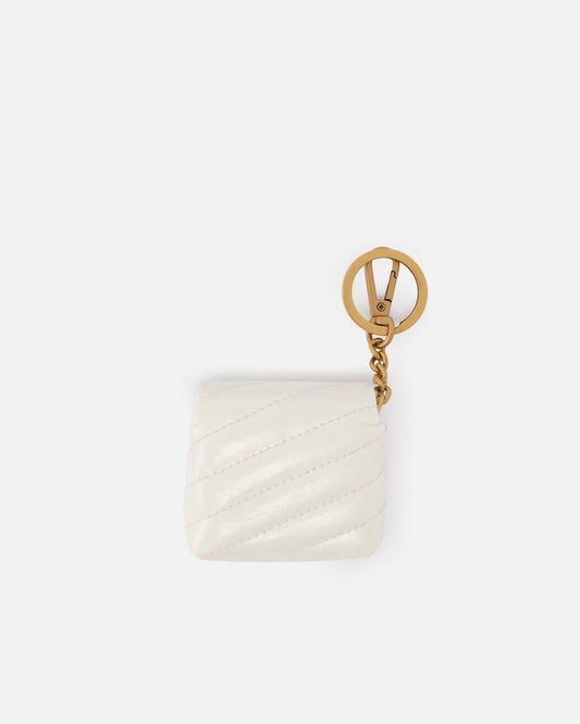 Love Bag Puff AirPods case in shiny leather