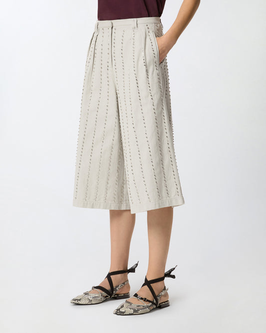 Bermuda shorts with jewel stripes
