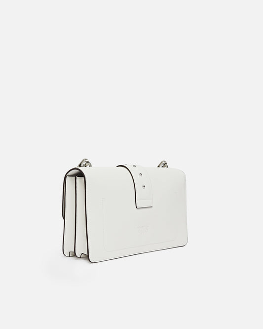 Love Bag One medium shoulder bag in leather with turquoise buckle
