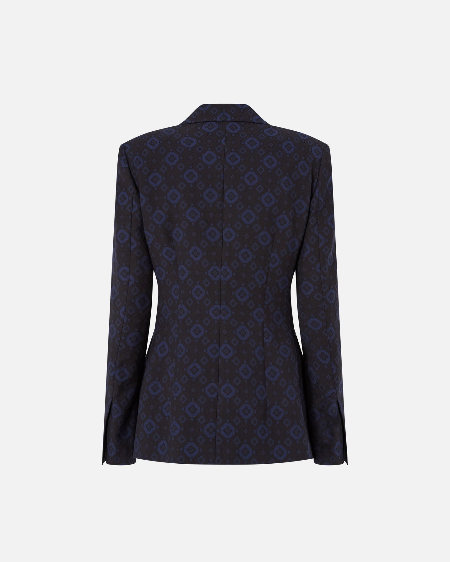 Jacket with geometric and floral motif