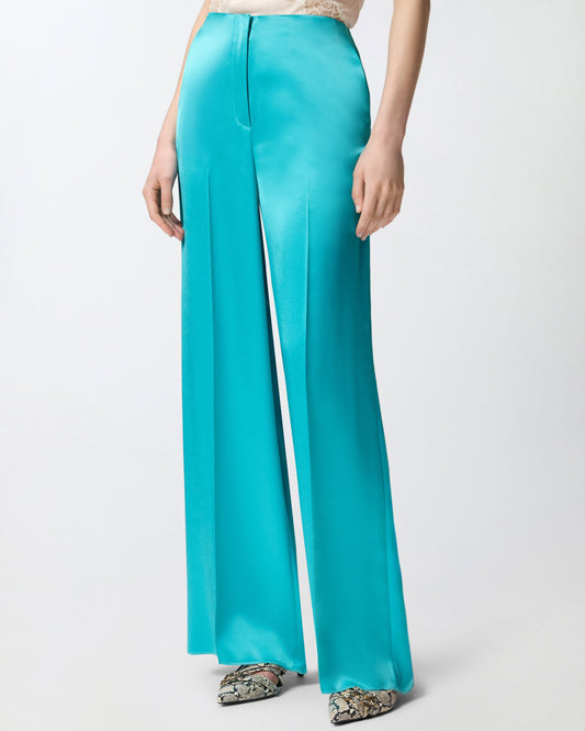Satin trousers
