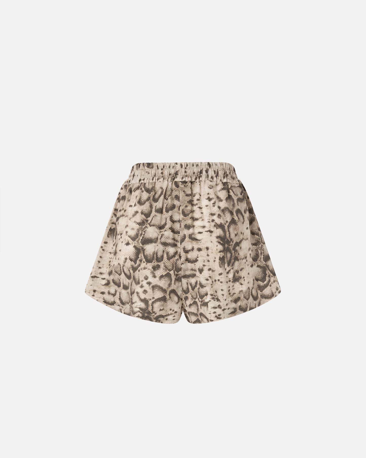 Snake-print shorts