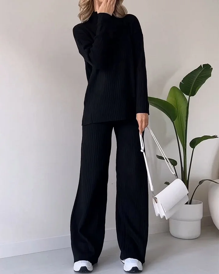 Schickes zweiteiliges Freizeit-Set mit Schlitz