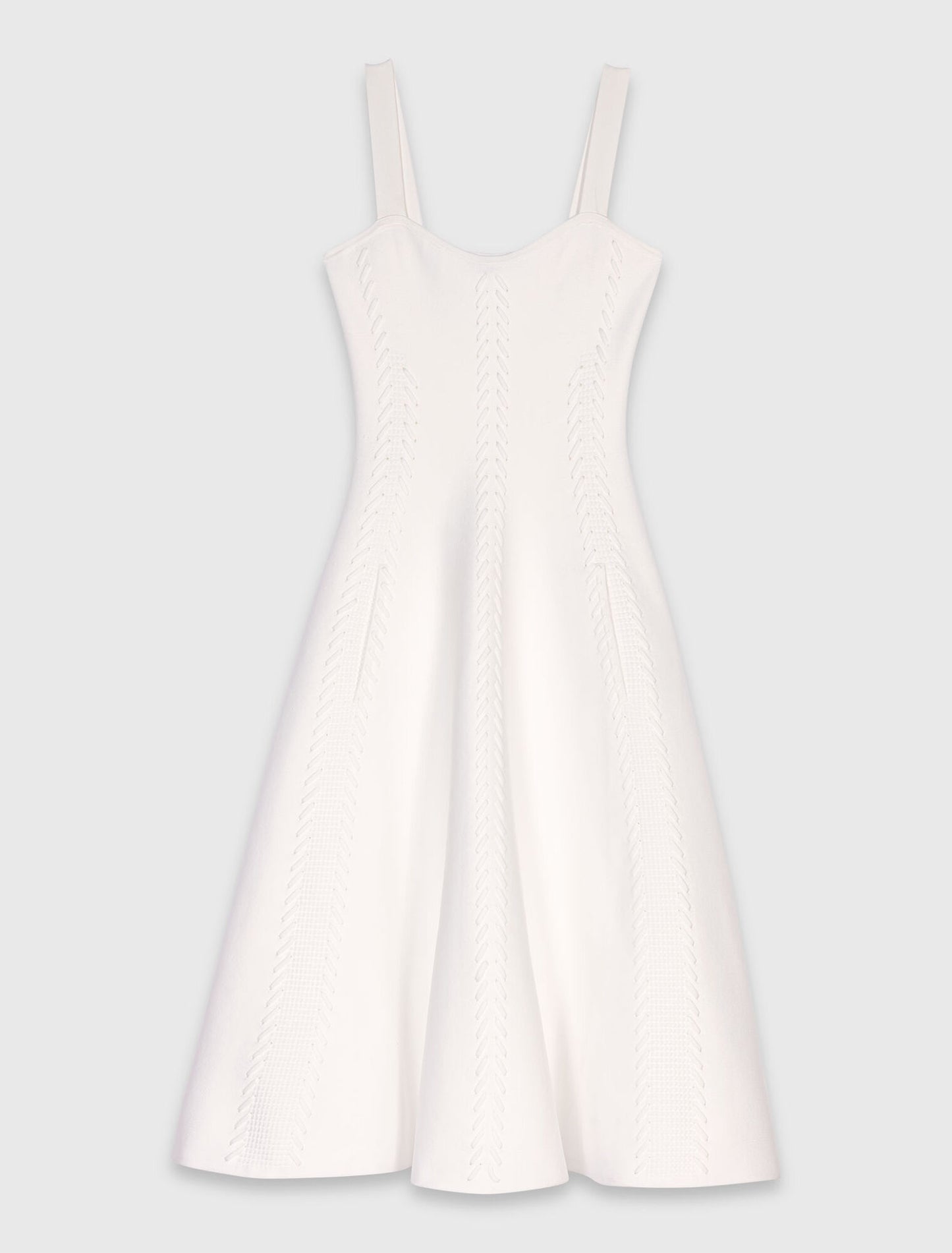Long knit skater dress