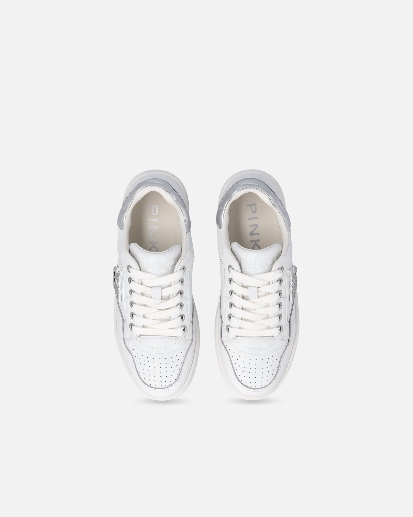 Leather sneakers with Love Birds logo