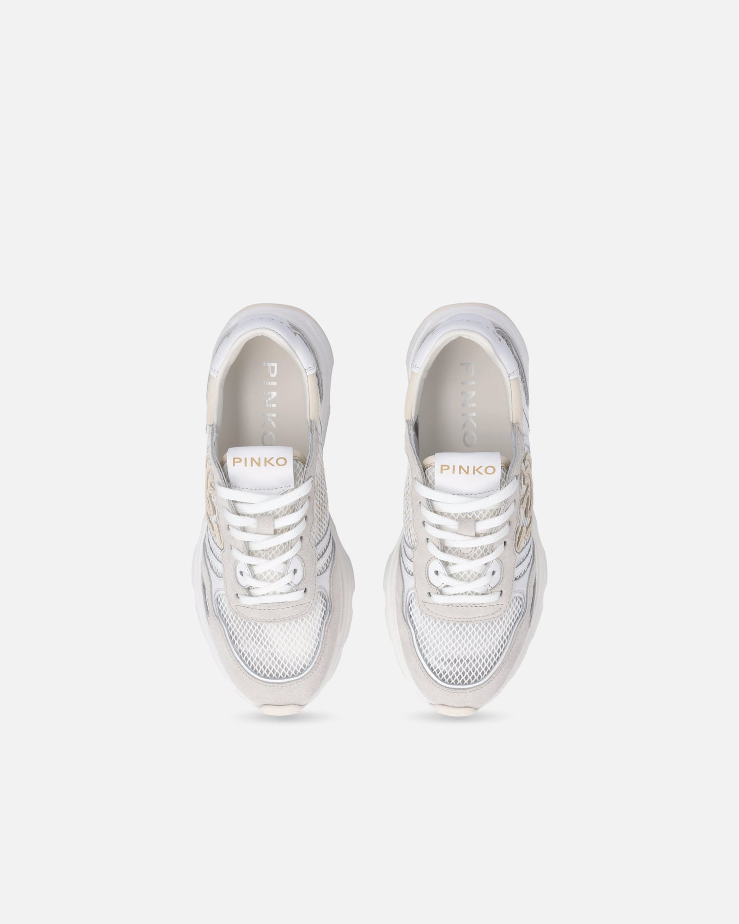 Mesh and suede sneakers with Love Birds logo