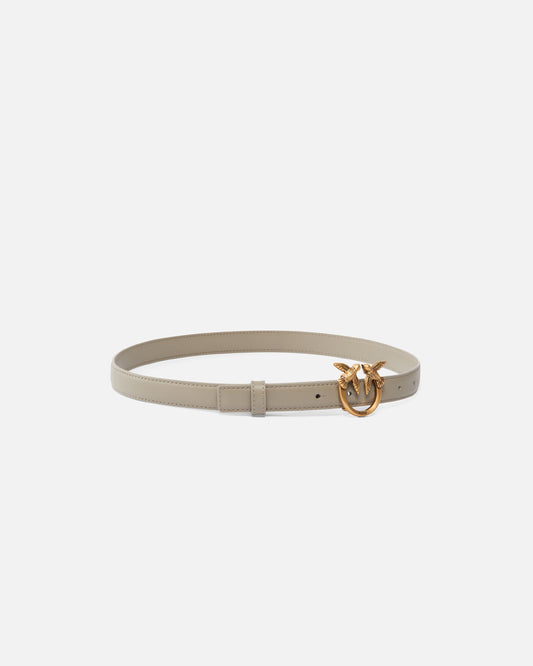 Love Birds thin leather belt 2cm
