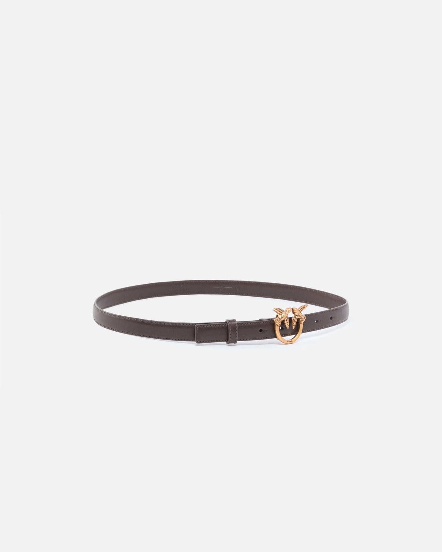 Love Birds thin leather belt 2cm