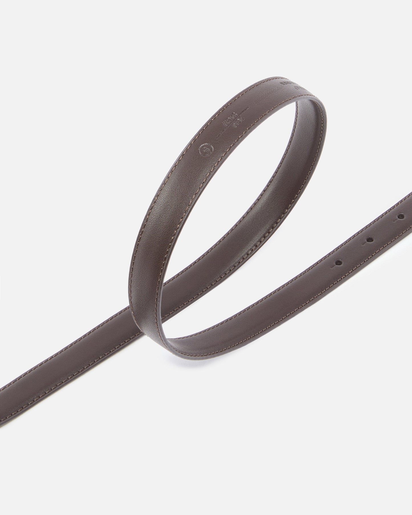 Love Birds thin leather belt 2cm