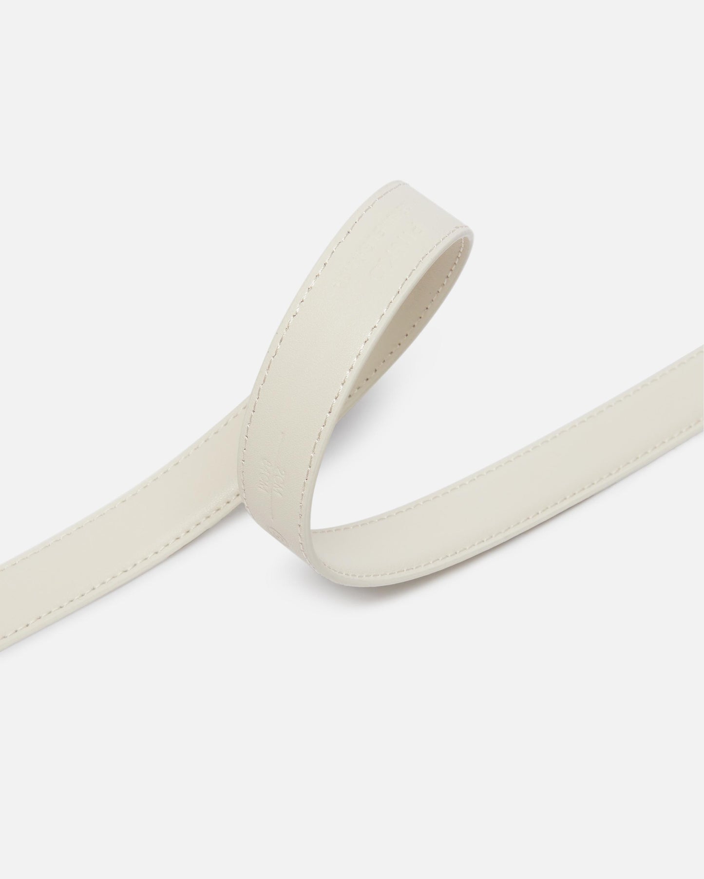 Thin colour-block Love Birds leather belt 2cm