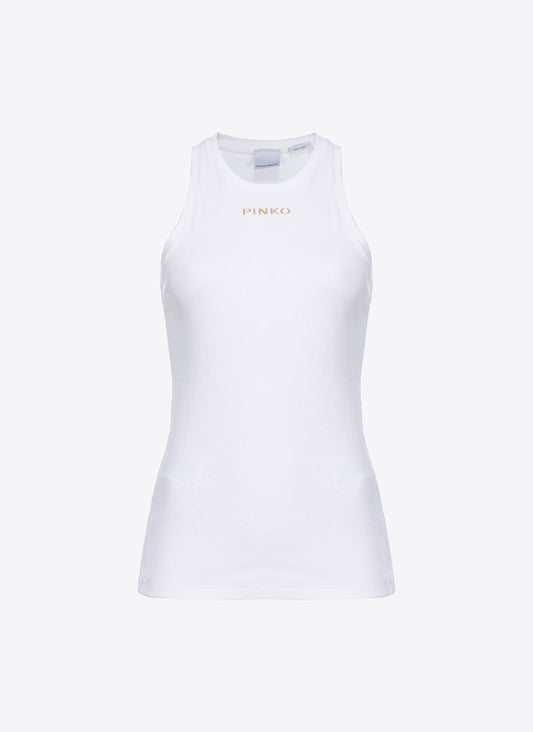 Ribbed top with logo