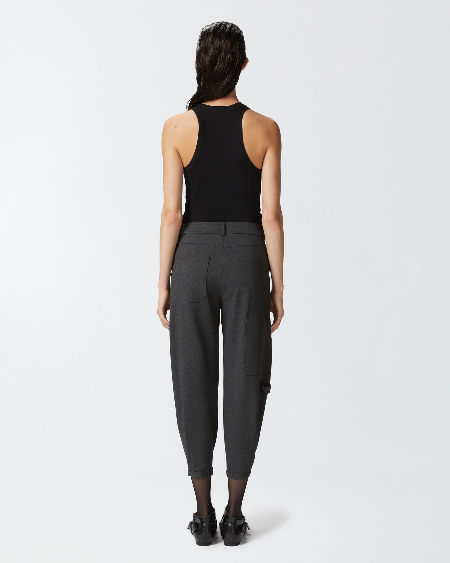 Ribbed camisole top with logo