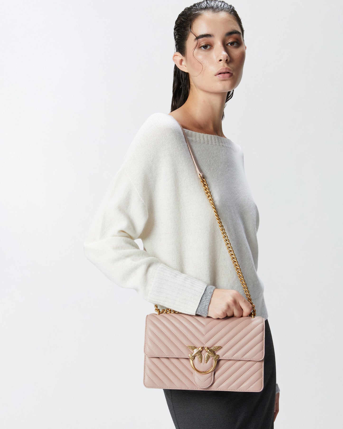 Medium shoulder bag Love Bag One Chevron