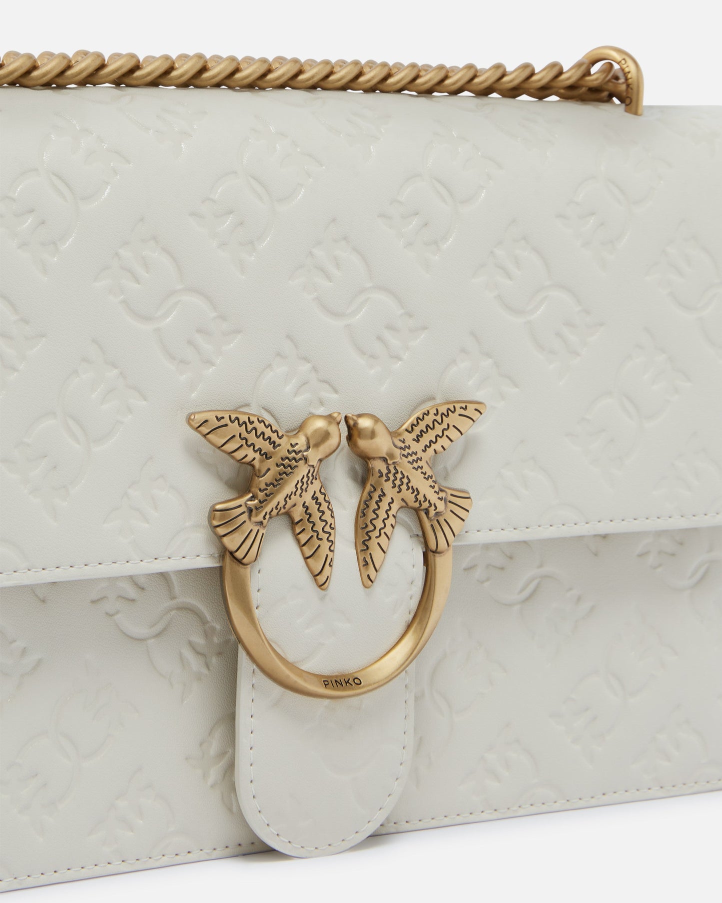 Love Bag leather crossbody bag with logo