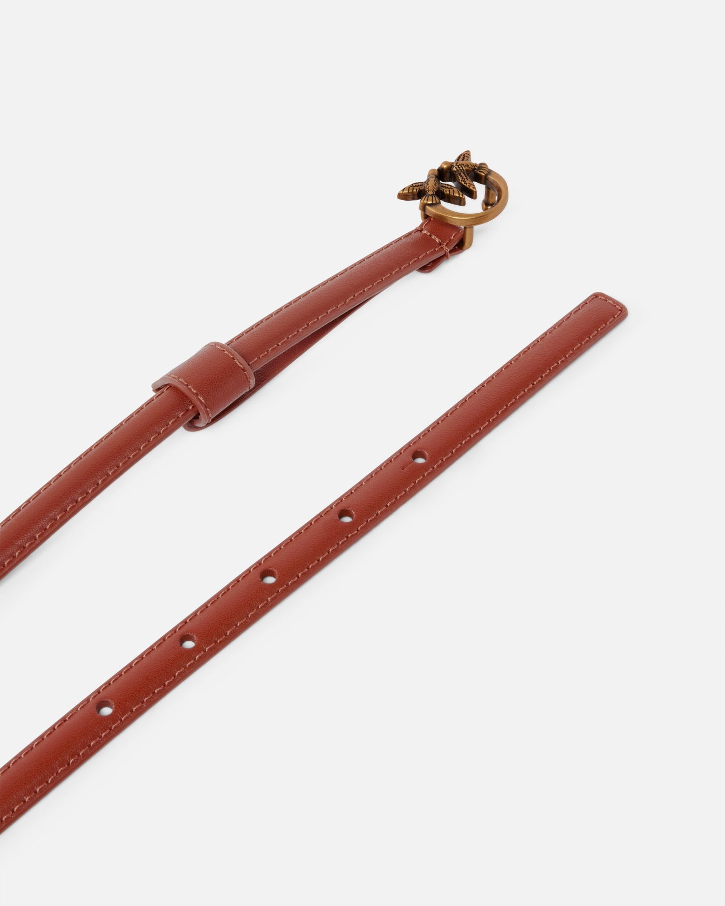 Thin belt with Love Birds buckle, 1cm