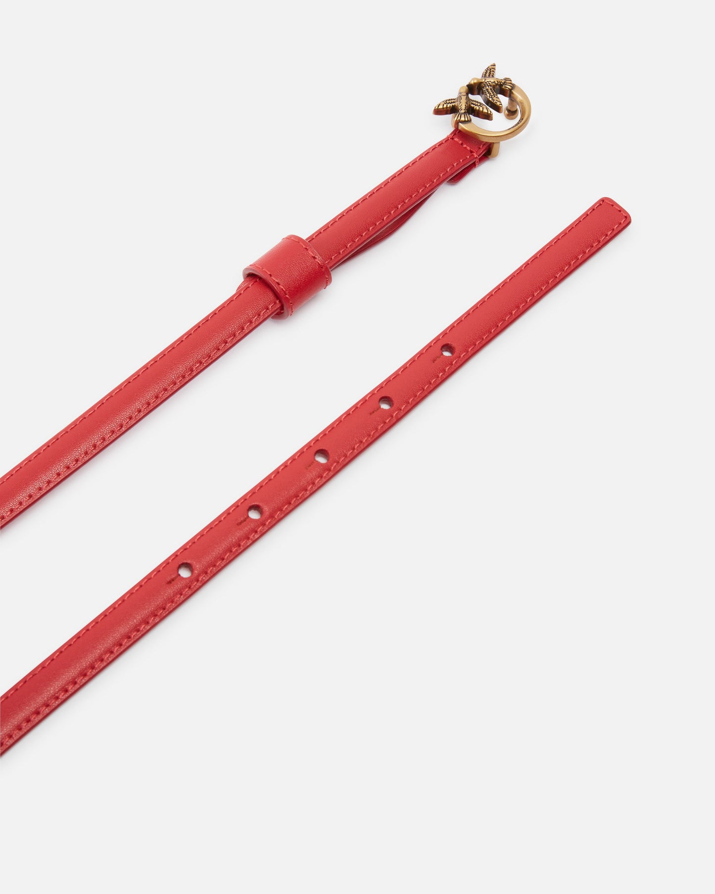Thin belt with Love Birds buckle, 1cm