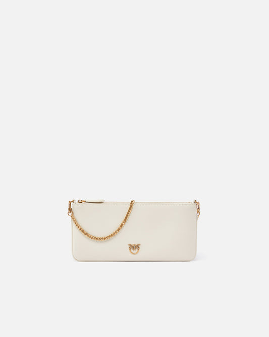 Horizontal Flat Bag in leather