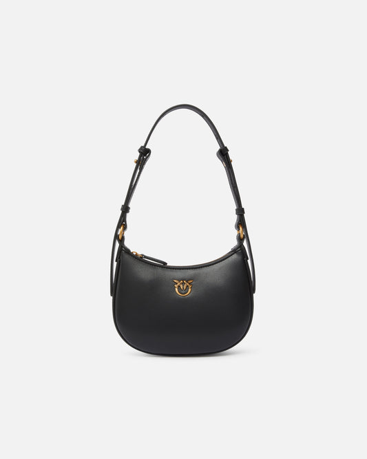 Half Moon baby leather shoulder bag