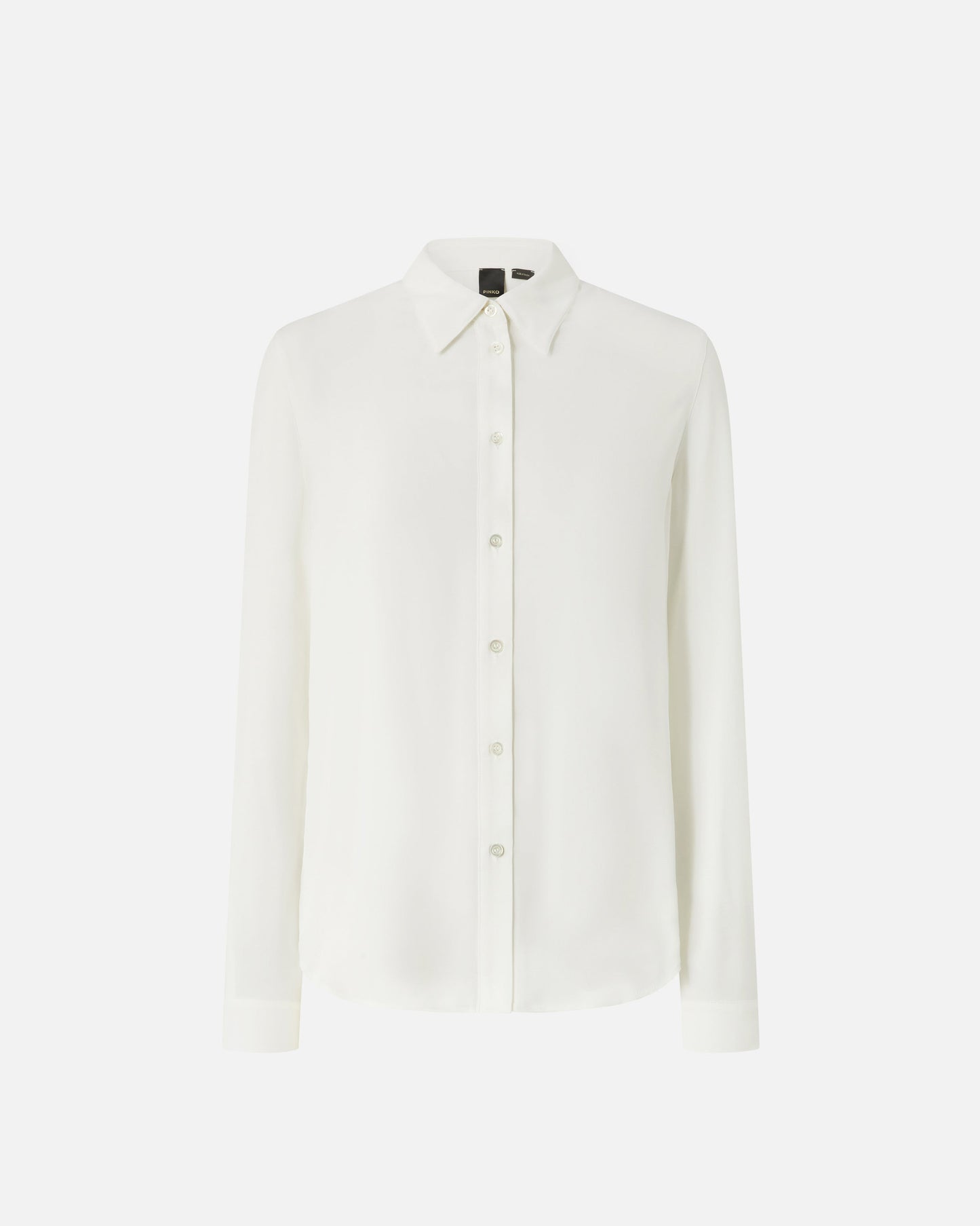 Shirt in silk-blend crepe de Chine