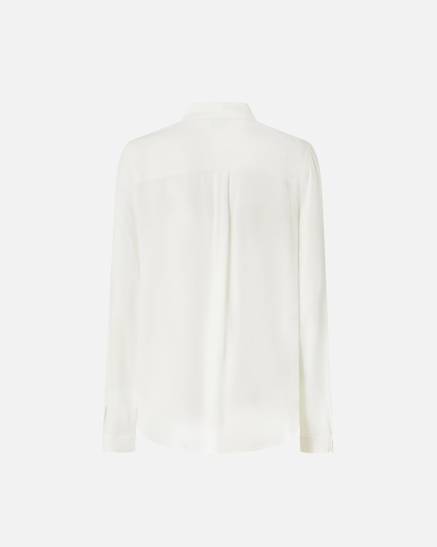 Shirt in silk-blend crepe de Chine