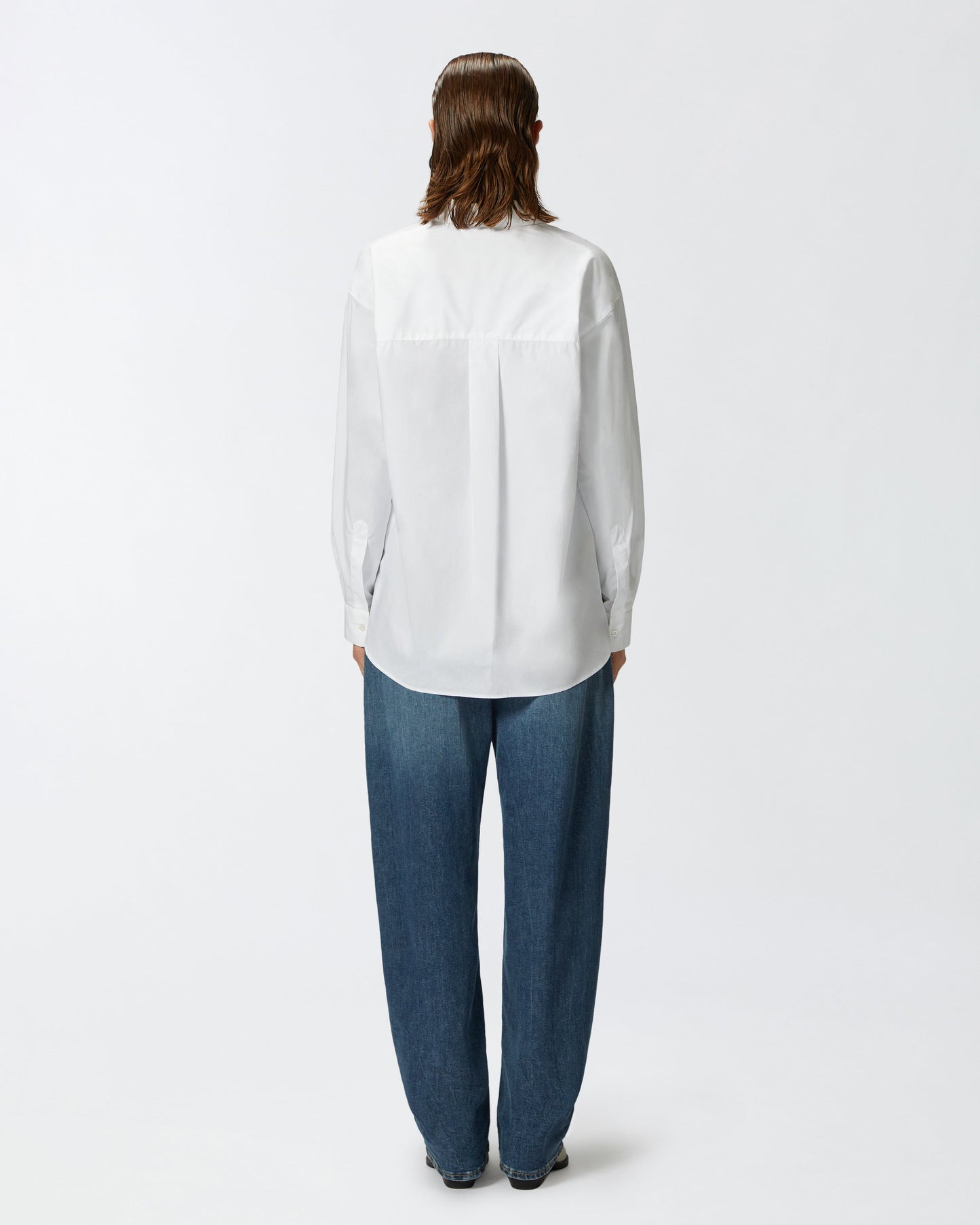 Oversize poplin shirt