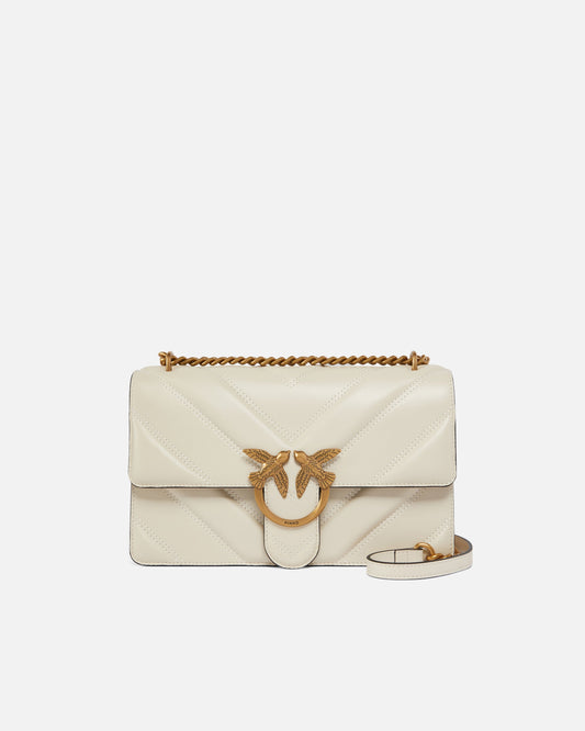 Medium Love Bag One Light chevron nappa leather crossbody bag