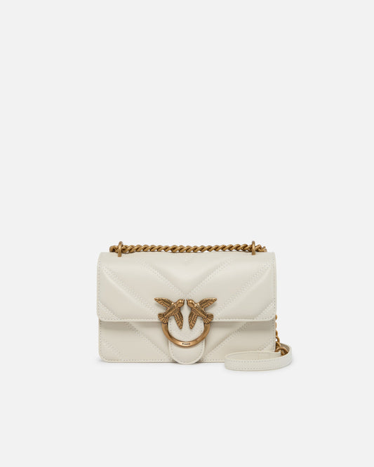 Love Bag mini chevron-quilted nappa leather crossbody bag