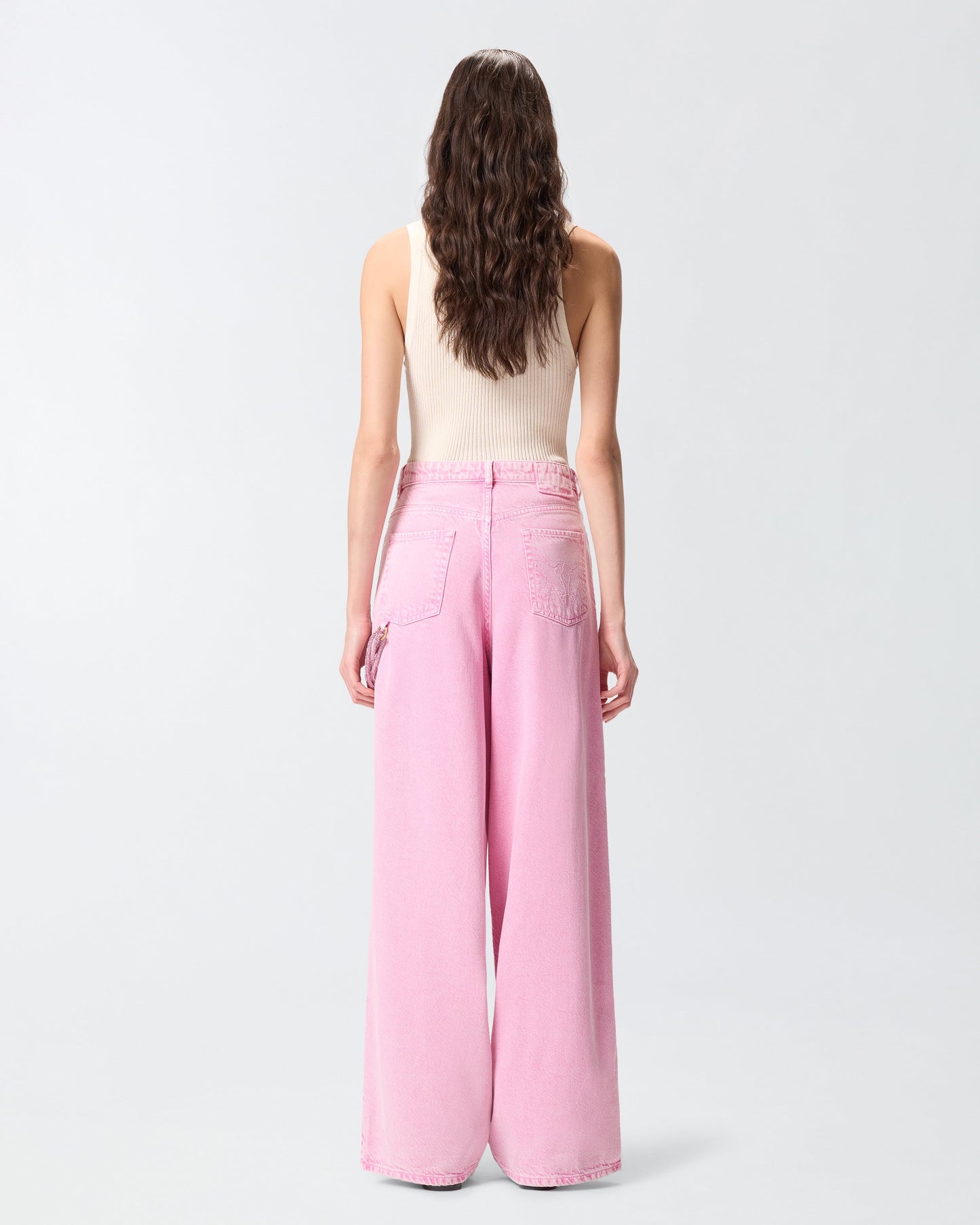 Jeans with jewel cord