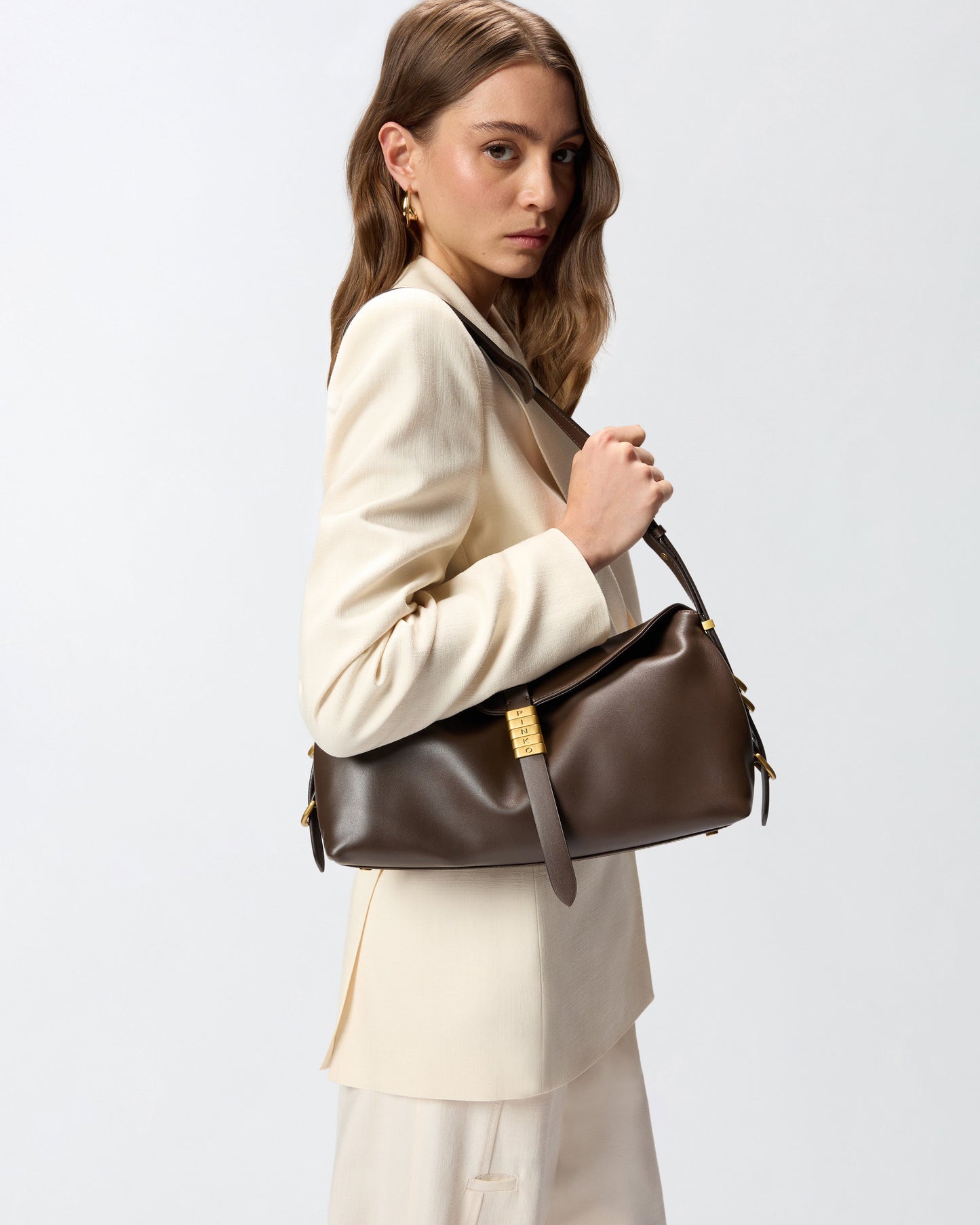 Medium leather Saddle Bag shoulder bag