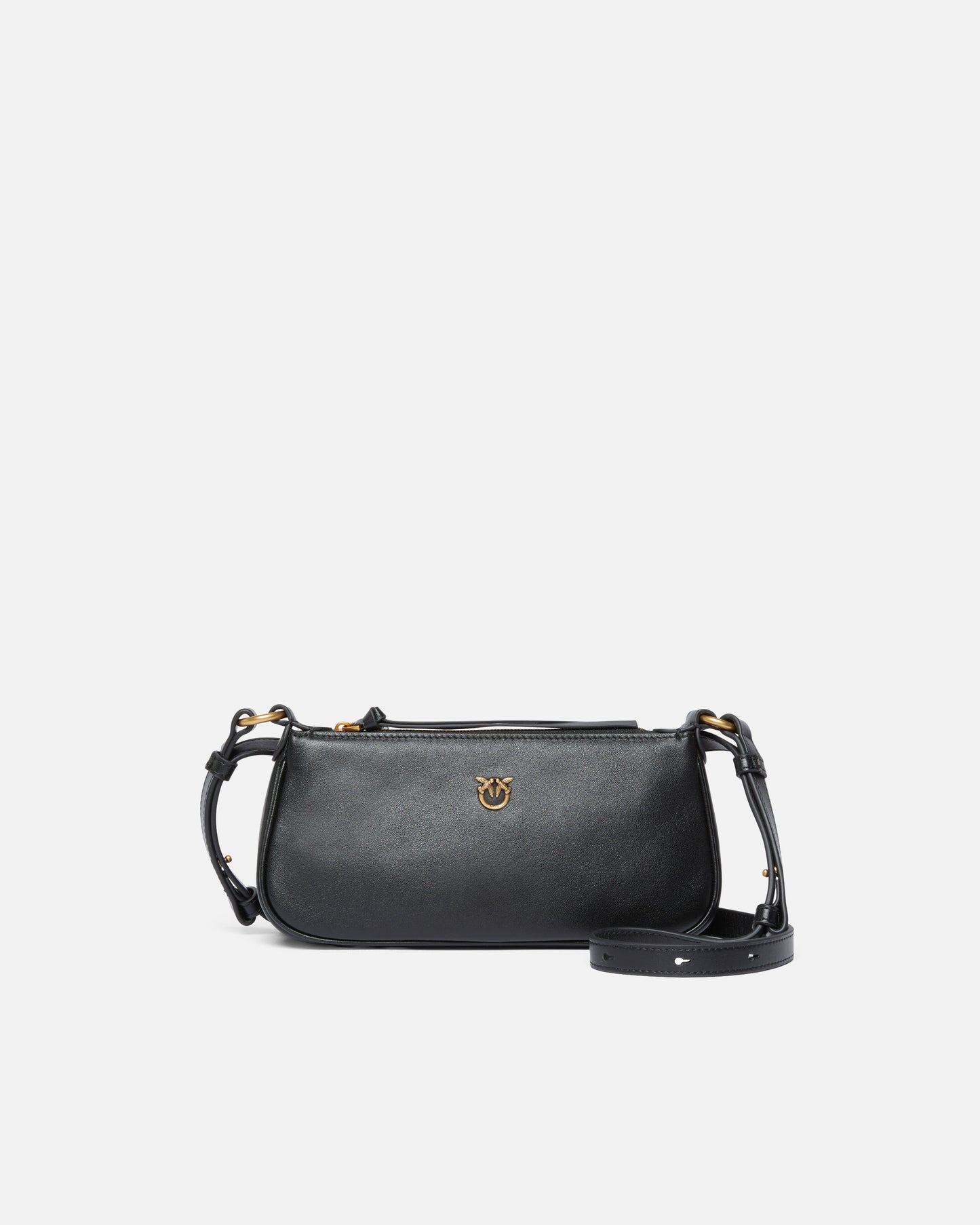 Leather Mini Half Moon crossbody bag