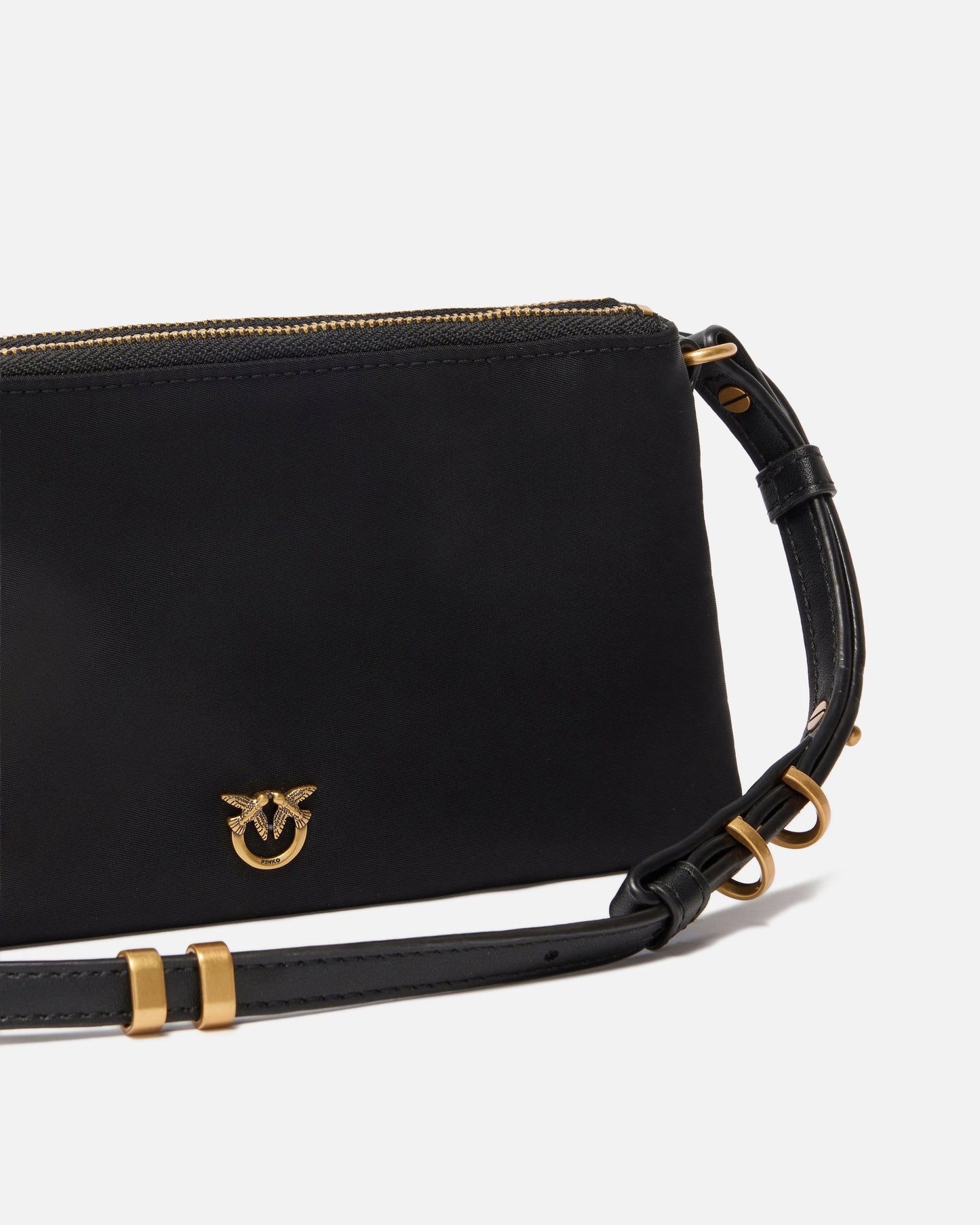 Double Bag Mini small crossbody bag in nylon
