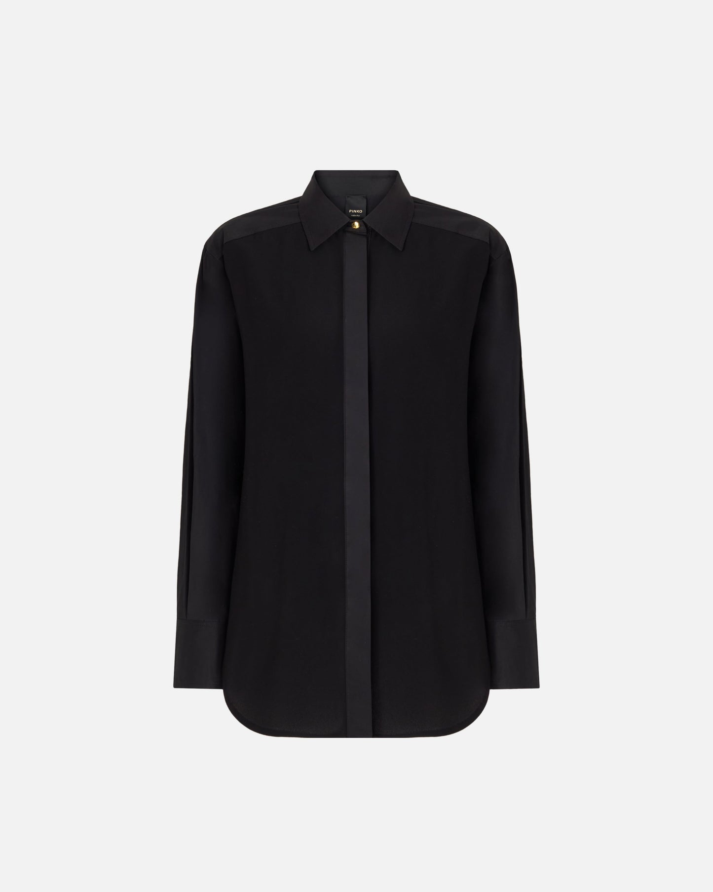 Poplin and crêpe shirt