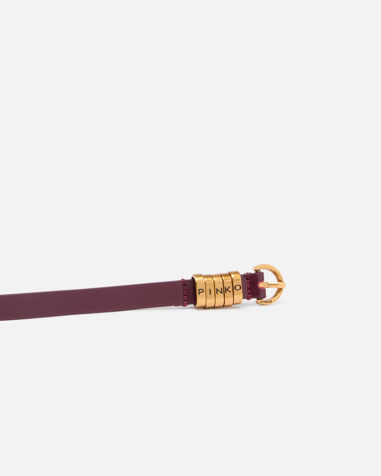 1.2-cm belt with logo lettering logo