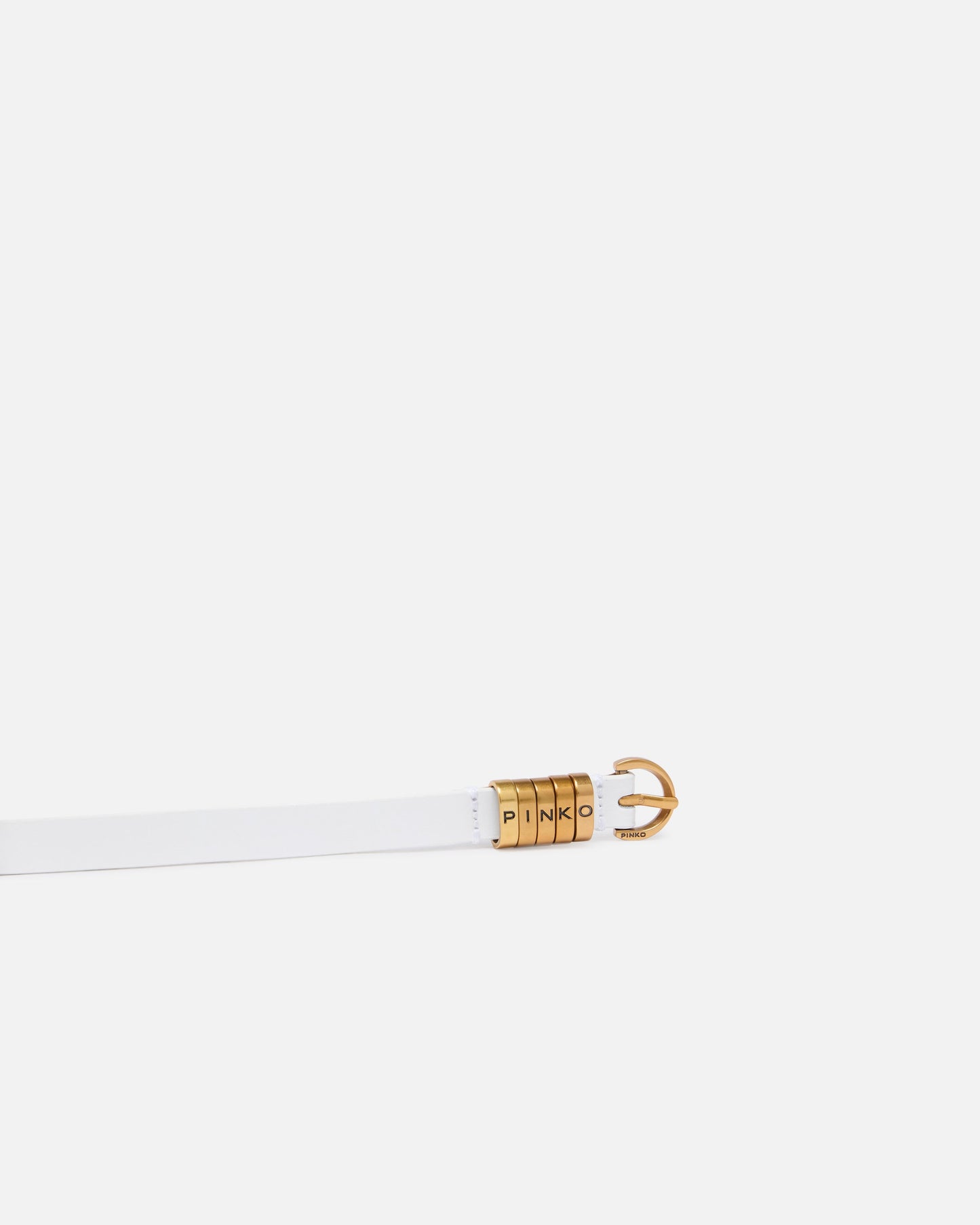1.2-cm belt with logo lettering logo