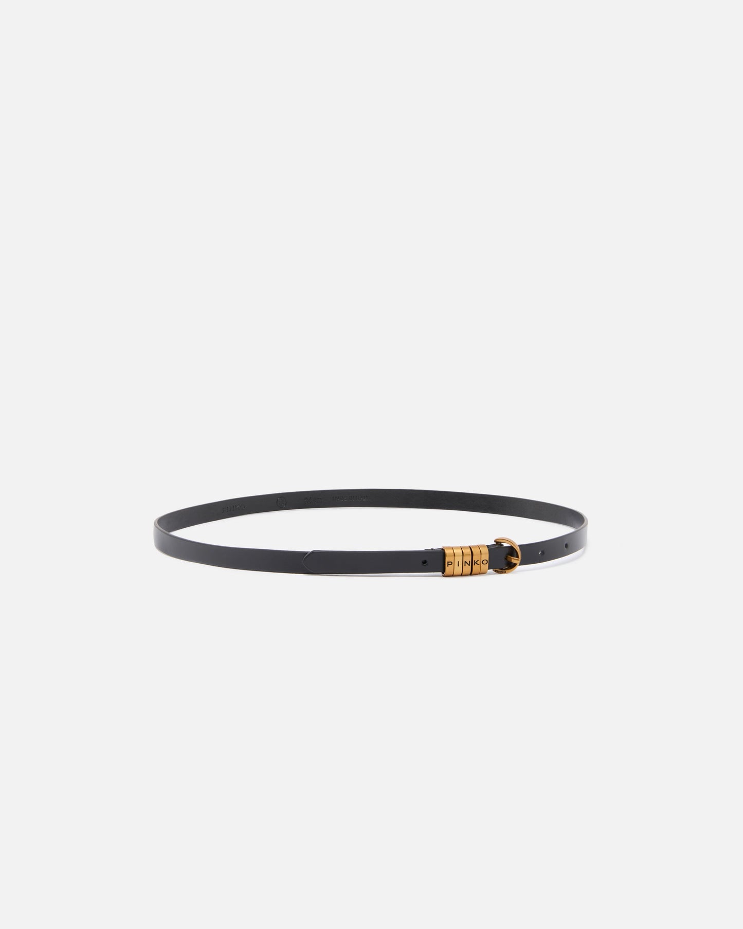 1.2-cm belt with logo lettering logo