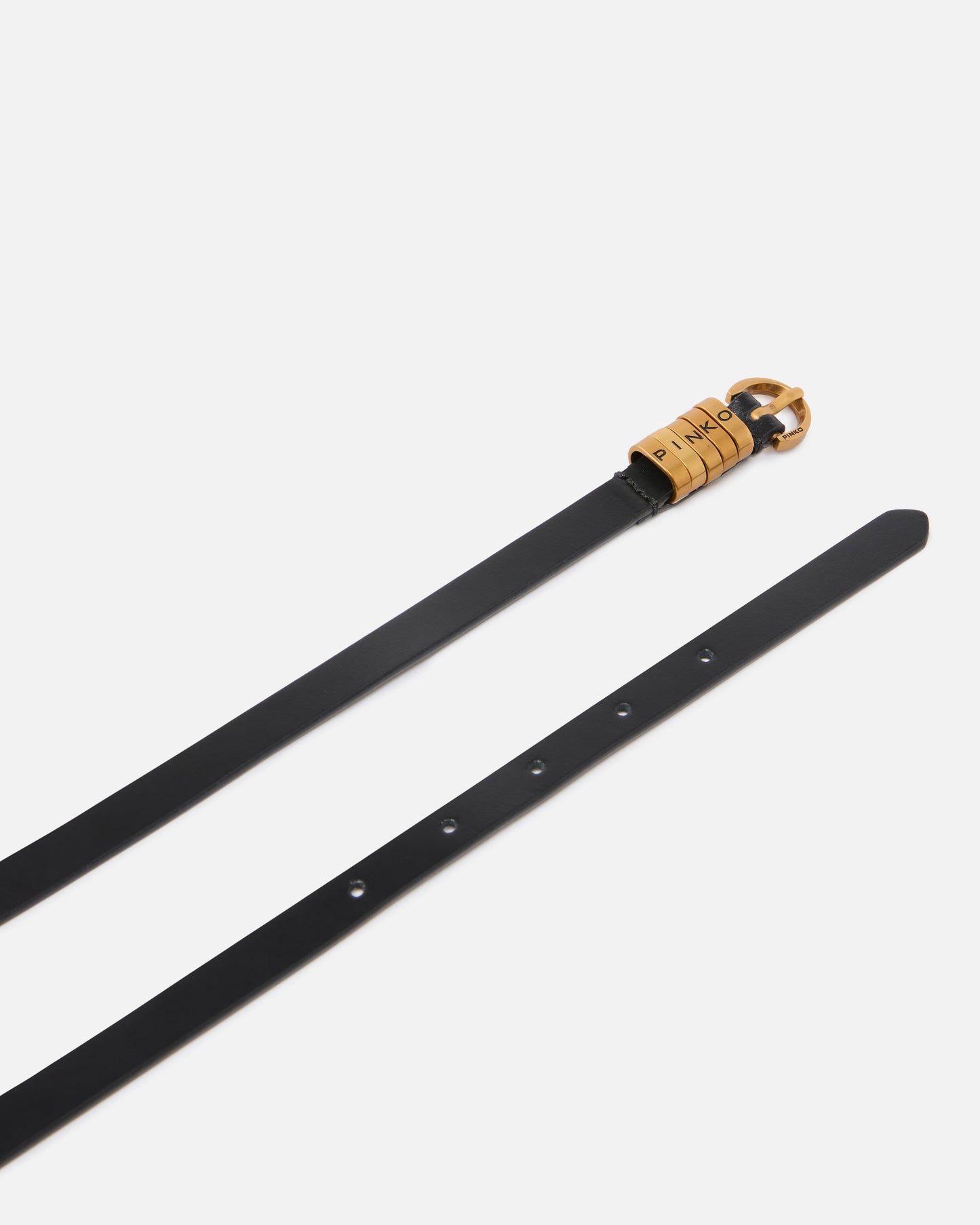 1.2-cm belt with logo lettering logo