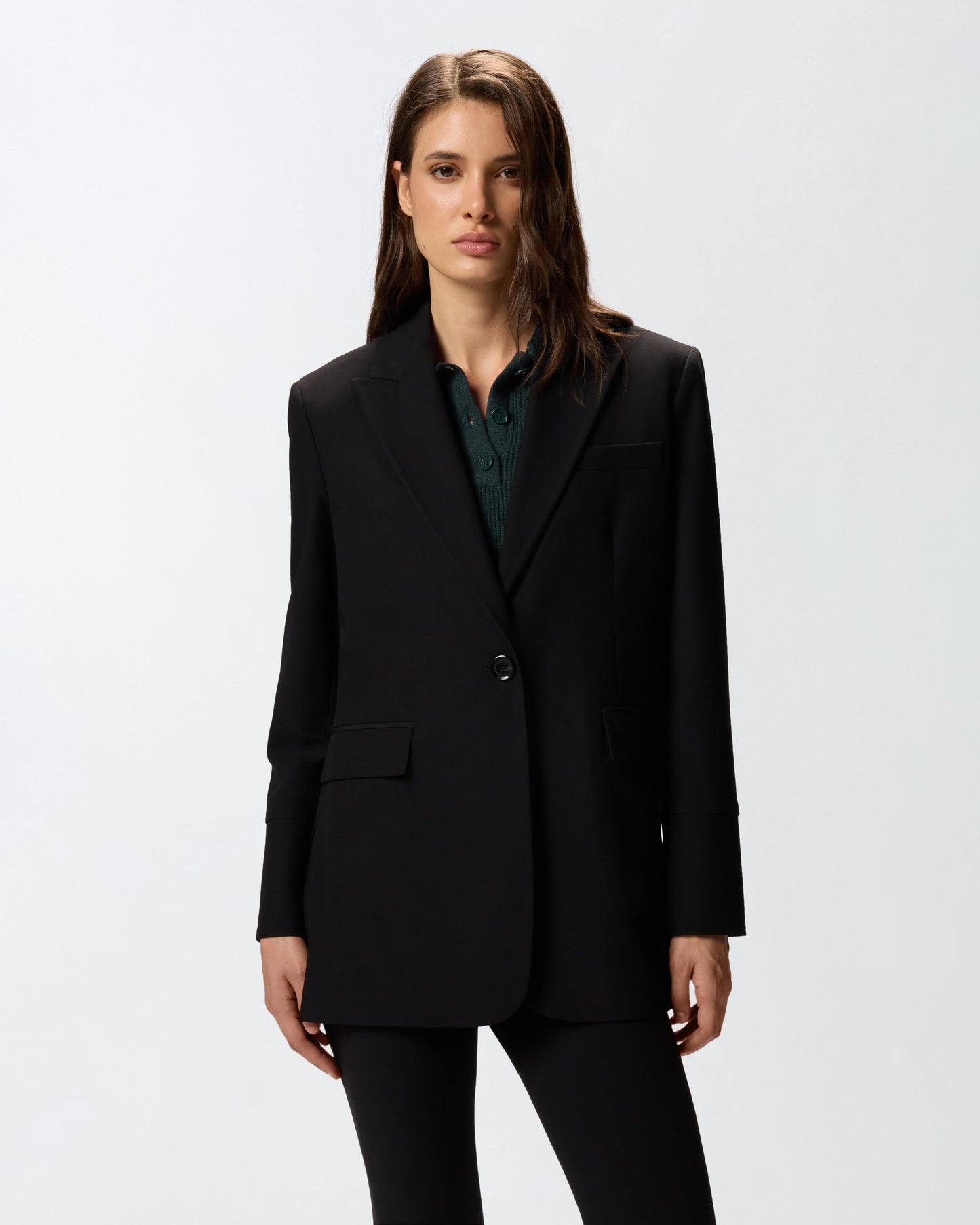 Oversized stretch blazer