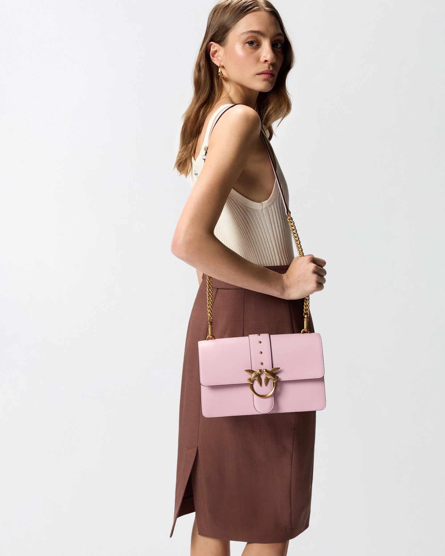 Love Bag One medium handbag in leather