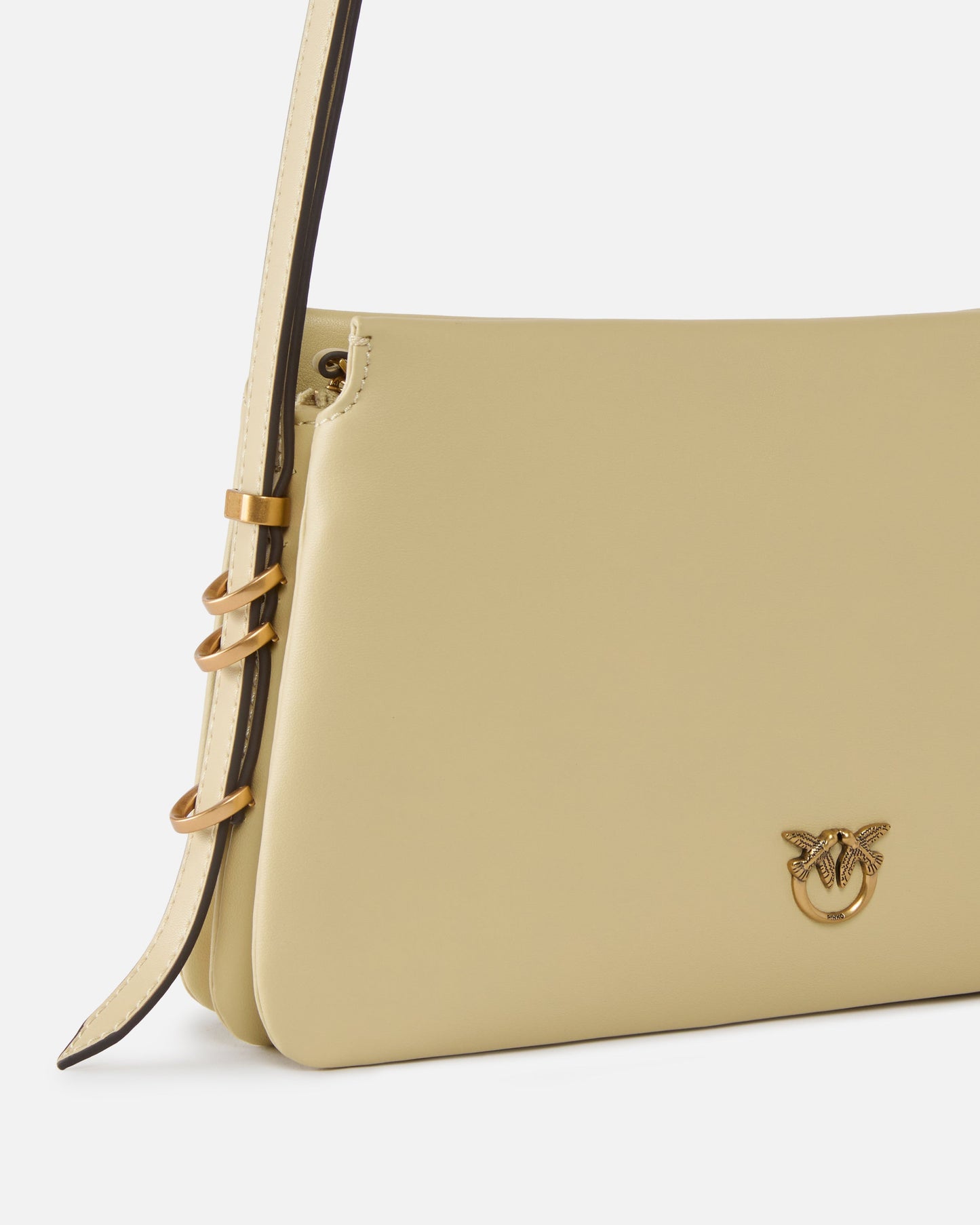 Mini One, Two, Three Bag in leather with shoulder strap