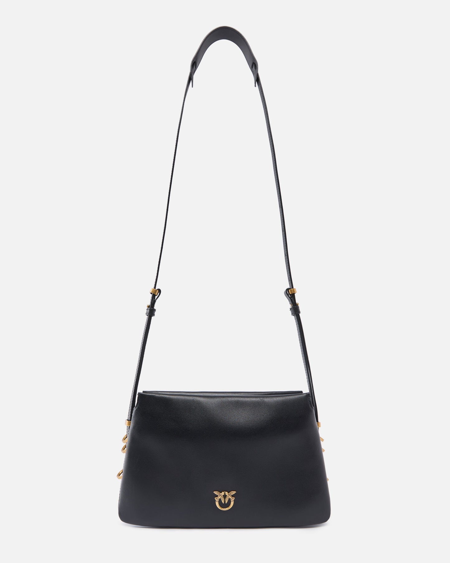 Mini One, Two, Three Bag in leather with shoulder strap