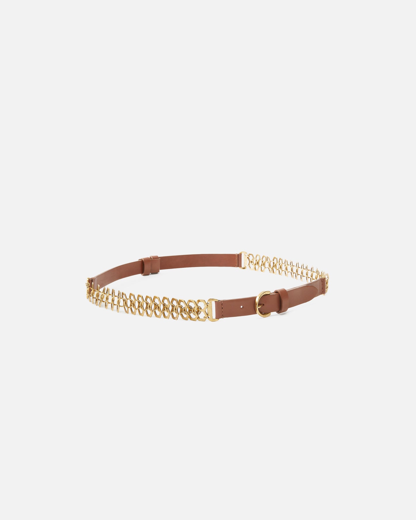 Belt with chain insert, 2 cm