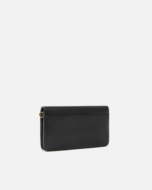 Love Bag Click Soft Horizontal Mini small crossbody clutch in leather