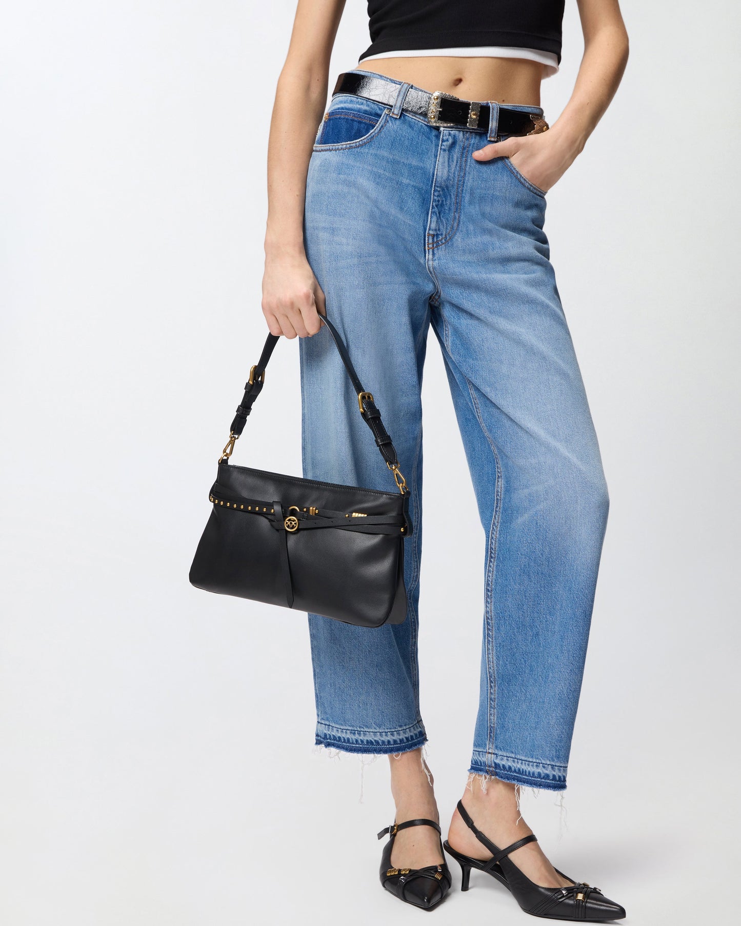 Belt Bag medium shoulder bag in leather
