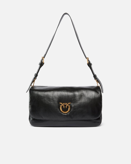 Love Bag Click Soft Horizontal Handle medium crossbody bag in shiny leather