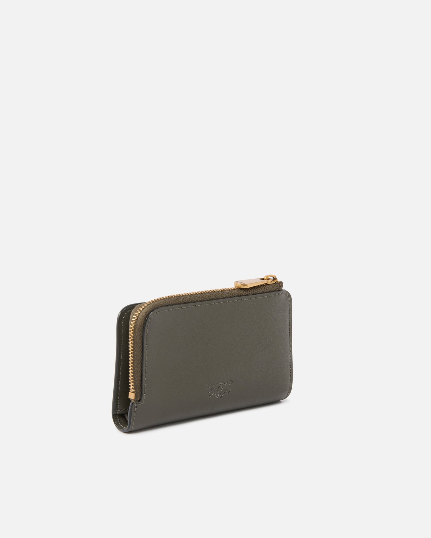 Mini wallet in leather with Love Birds