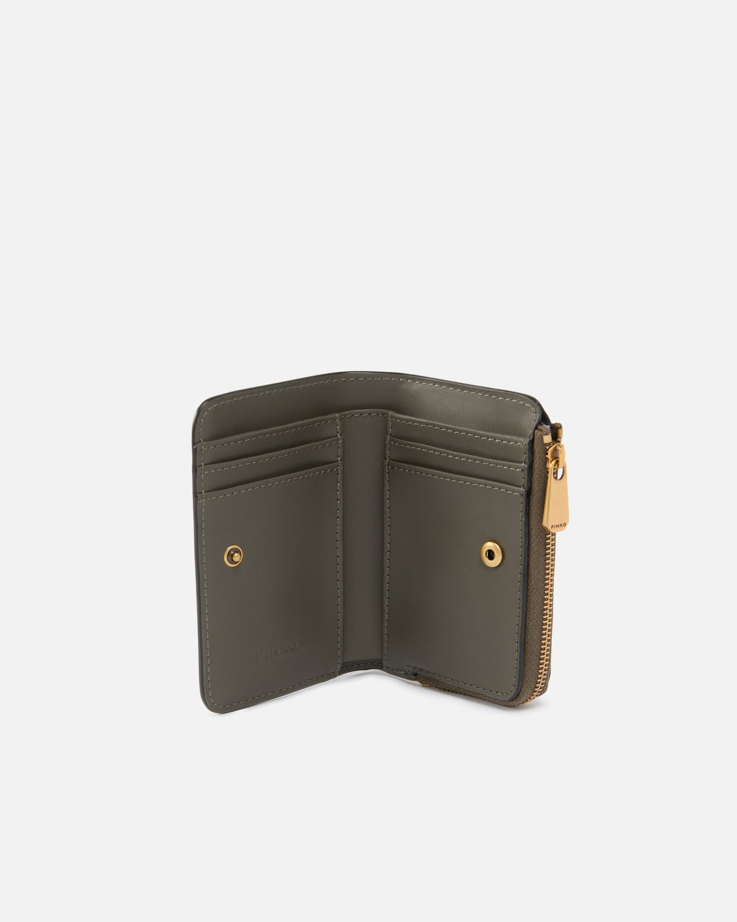 Mini wallet in leather with Love Birds